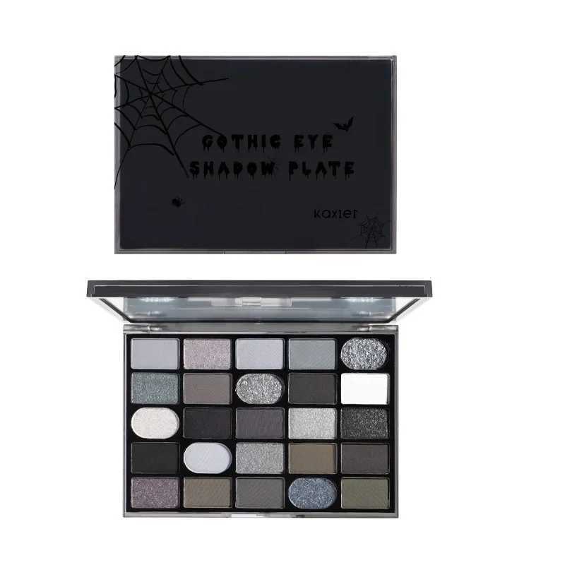 Black Smoky Eyeshadow Makeup Palette Dark Grey Smokey Eyeshadow for Goth Makeup Glitter Eye Makeup Palette Pigments Eye Shadow W250520