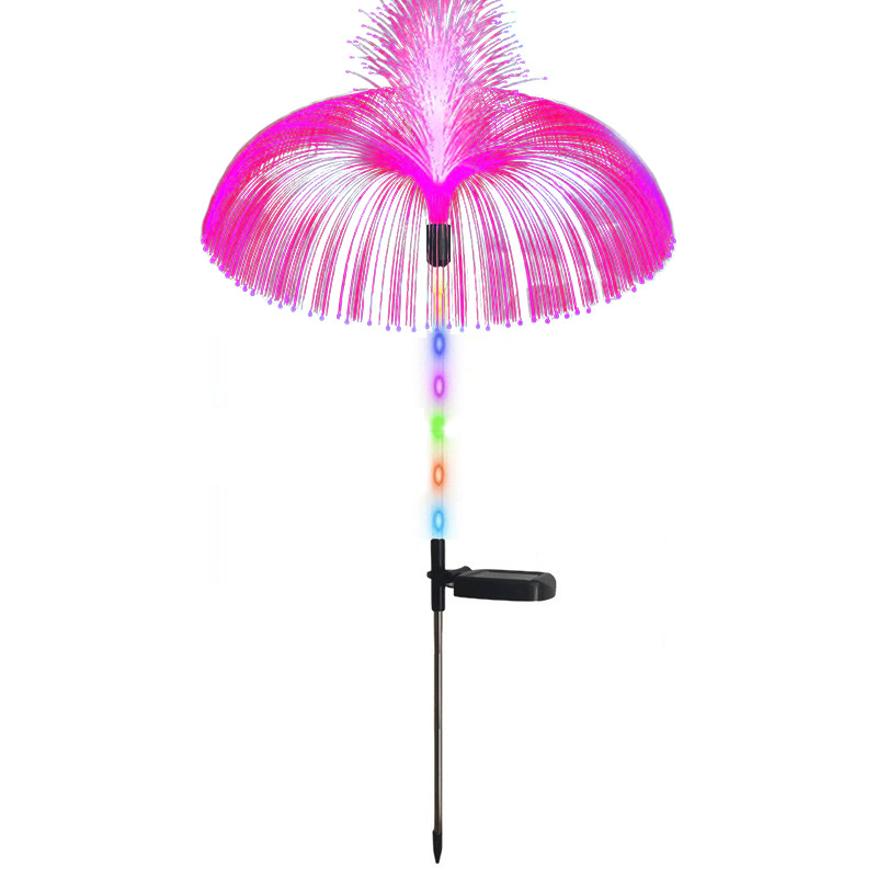 Solar Powered Double Layered Jellyfish Reed Layered Jellyfish Star Moon Jellyfish Garden Lawn Lamps Garden Lights Landscape Lights Decorative Lights