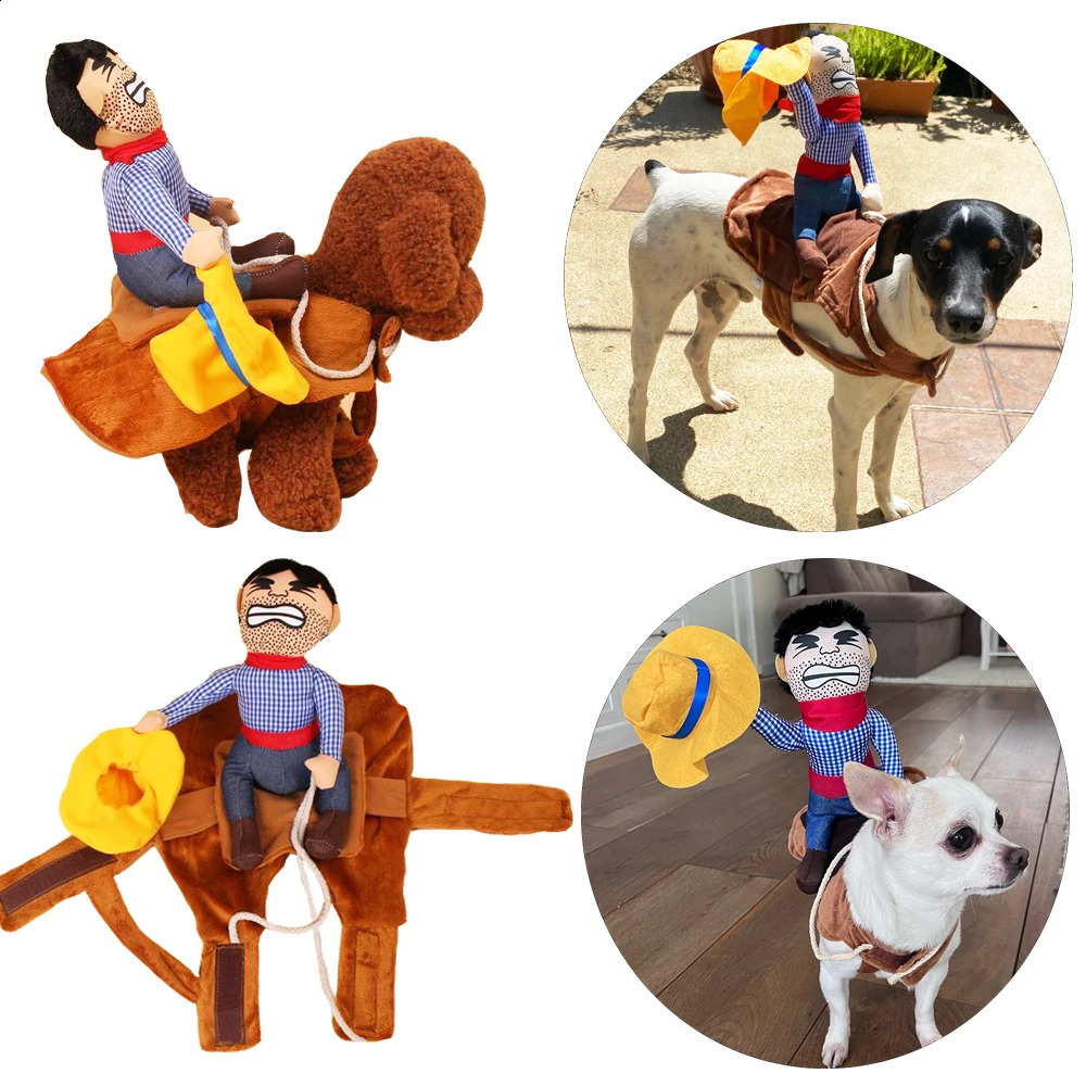 Dog Clothes Funny Cosplay Halloween Costume Puppy Kitty Cowboy Clothing Creative Pet Novelty Party Outfits Bulldog Pug Chihuahua 240723