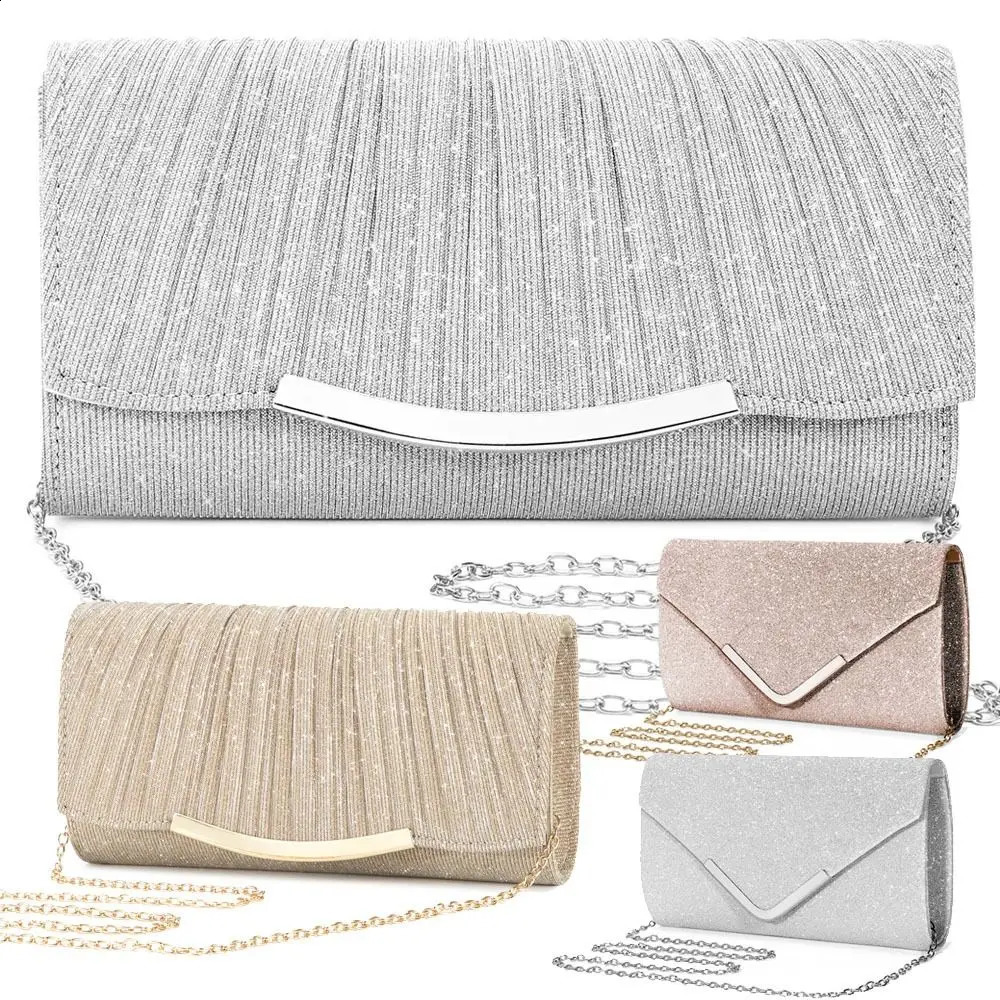 Polyester Messenger Handbag Plain Solid Color Flap Wedding Bag Women Envelope Lady Evening Bag Women 240813