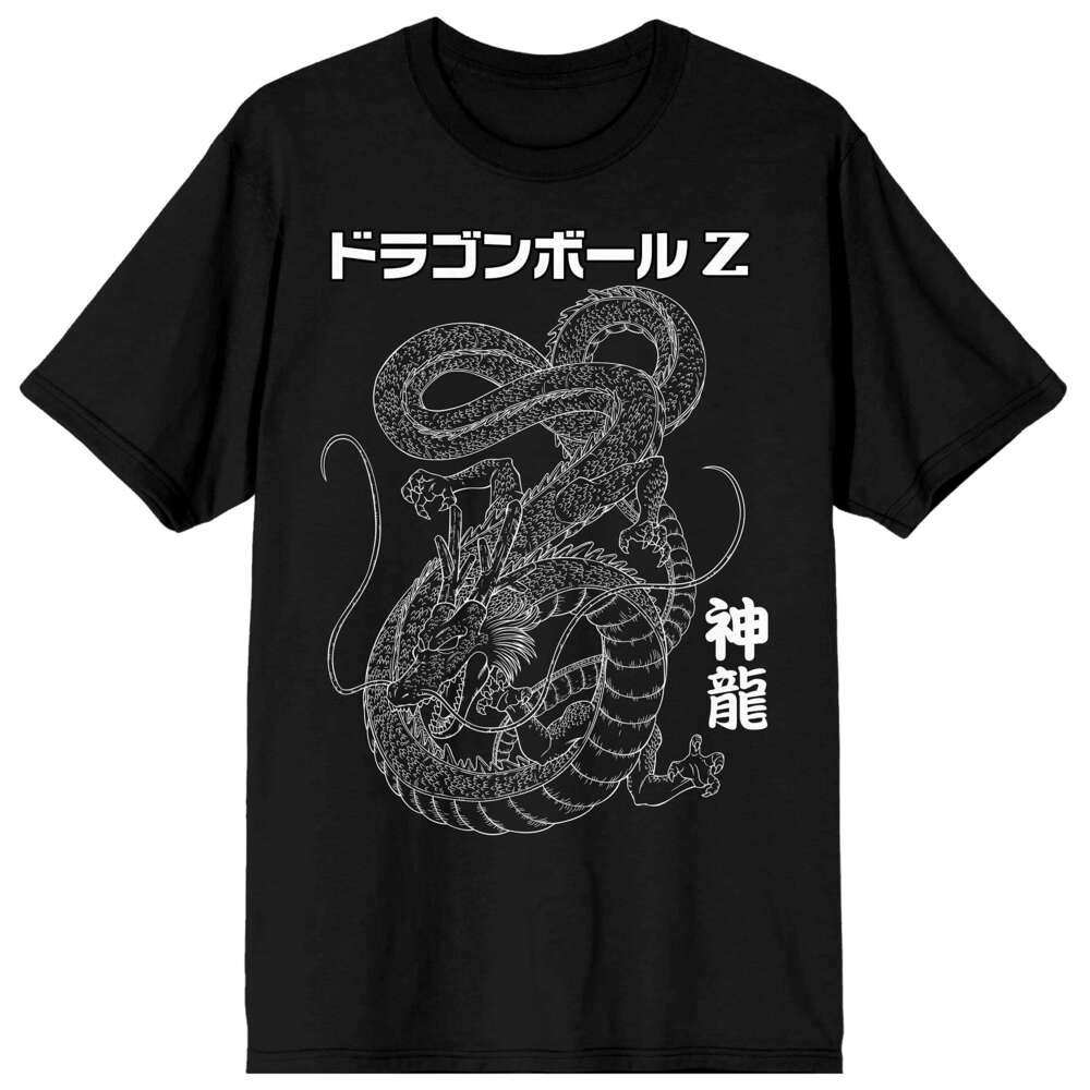 Mens T shirt Women shirts anime Dragon Shenron Loong Graphic Tee Black summer clothes tops tshirt Short sleeve Free shipping