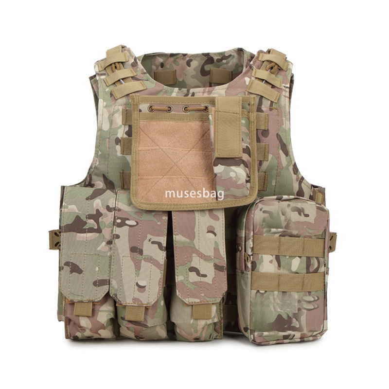 Amphibious tactical vest cs field camouflage vest armor outdoor combat vest equipment wholesale