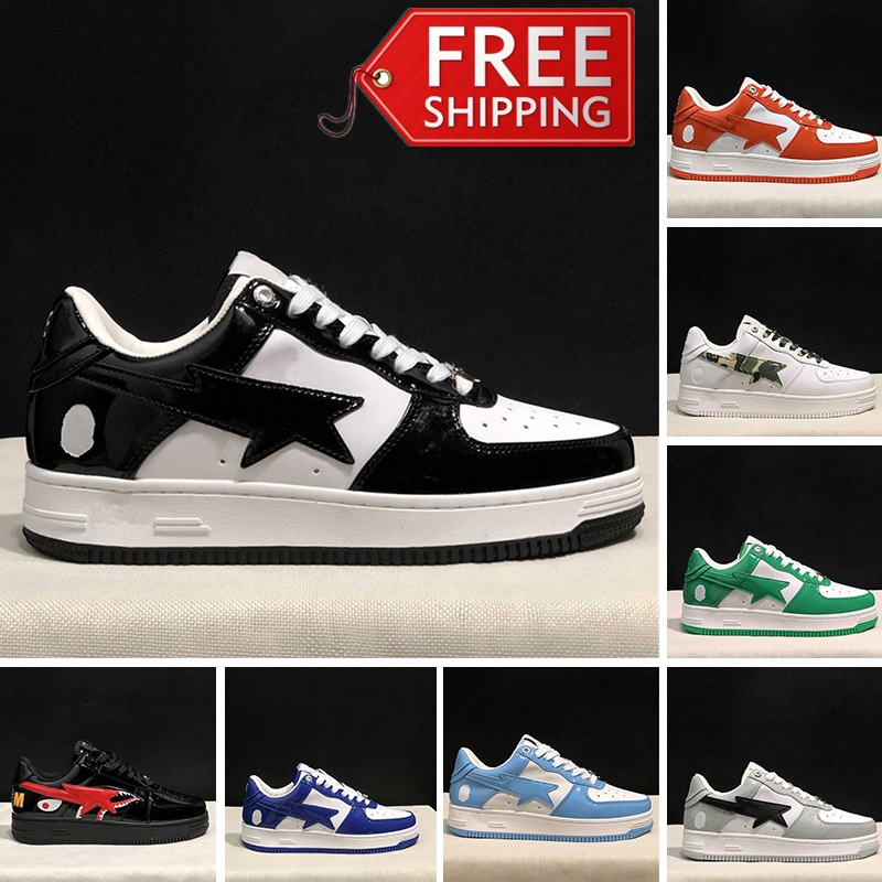 Free Shipping Running Shoes For Men Women Fashion Sneakers Black White Grey Patent Leather Designer Trainers