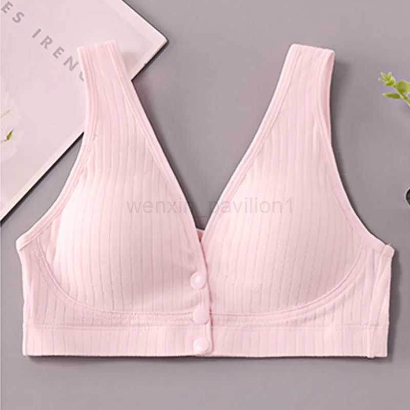 Cotton Nursing Bra Maternity Thin Section Undershirt Breastfeeding Underwear Without Steel Ring Front Open Buckle Breathable PosXJ240724