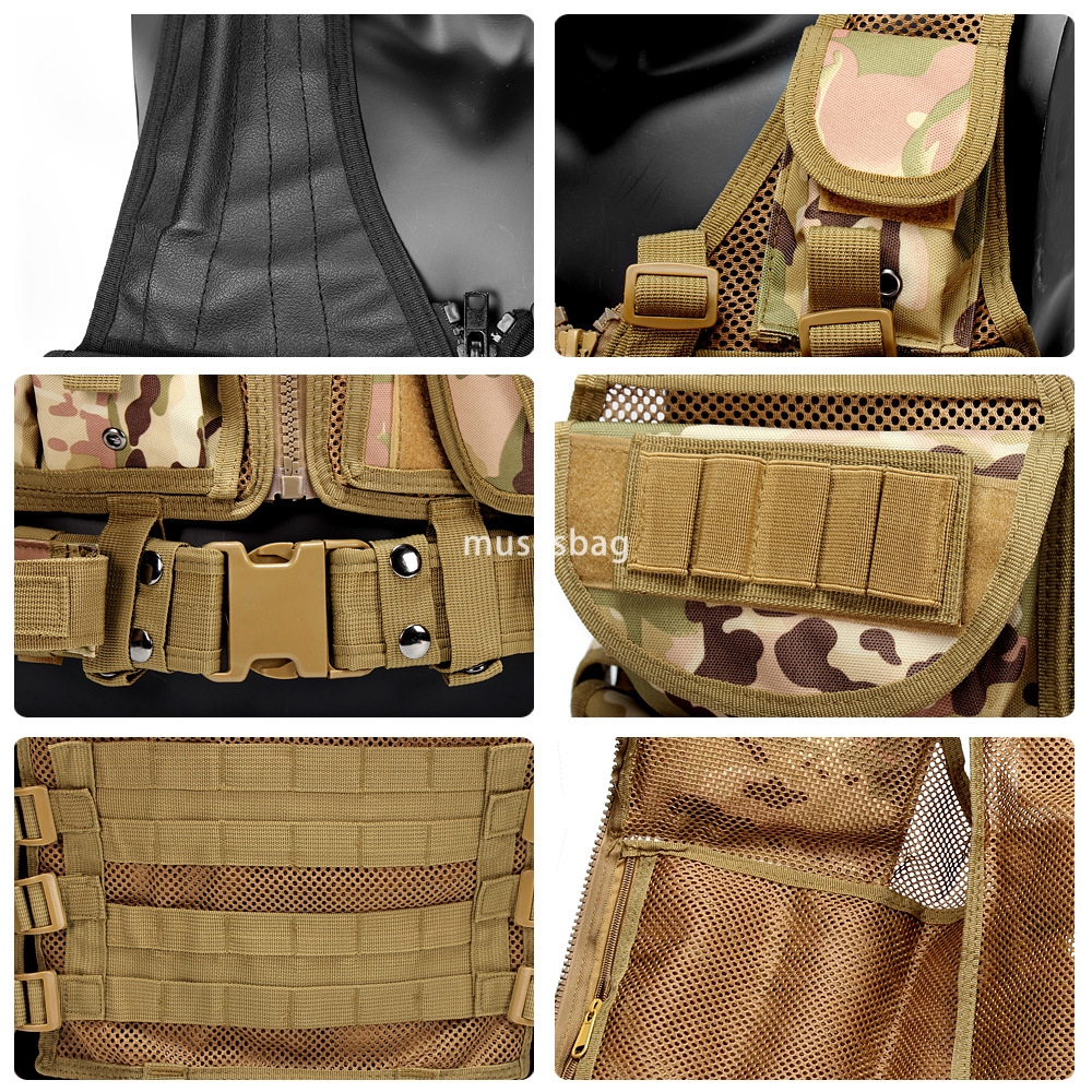 Outdoor equipment tactical vest vest mesh stab resistant vest breathable military fan protective equipment manufacturers wholesale