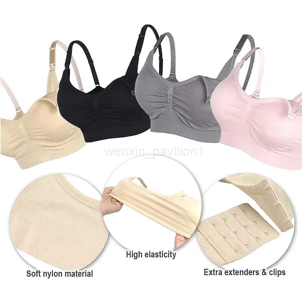 Maternity Bras Wirefree Nursing Bra Pregnancy Clothes Prevent Sagging Breastfeeding Womens Breathable lactancia BraXJ240724