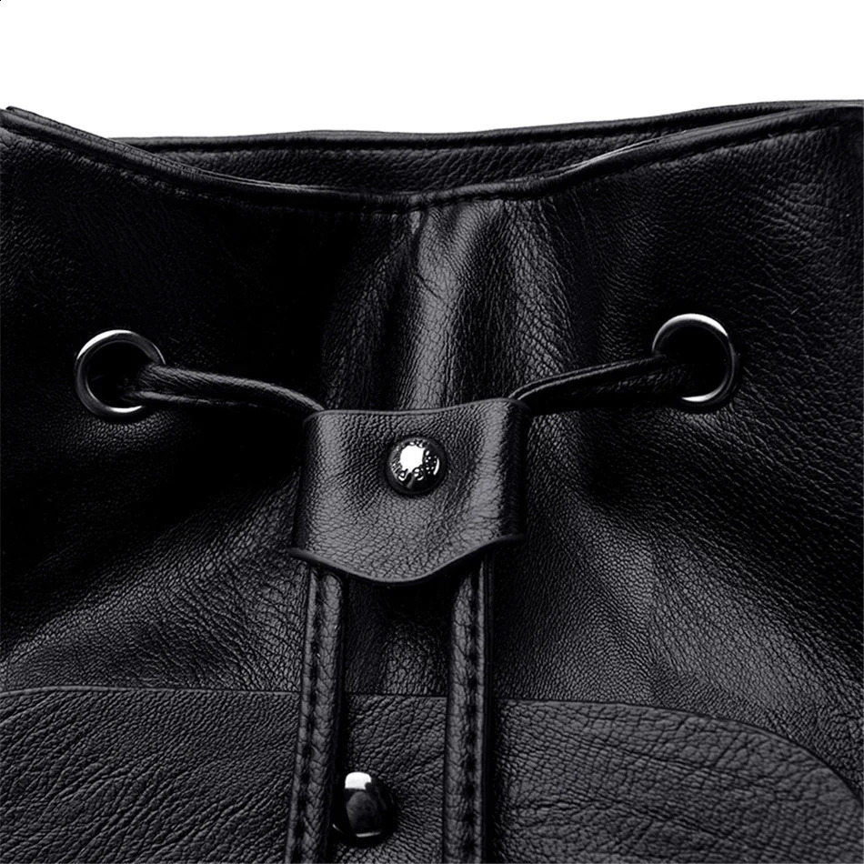 Bagpack Women Backpack Soft Leather Backpacks for Teenage Girls Female School Shoulder Bags for Women 2024 Mochila Sac 250526