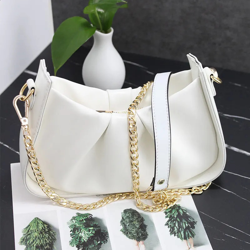 High Quality Bag Chain Strap Leather Shoulder Pad Chain Strap Handbag Handle Shoulder Strap Replacement Chains Bags Accessories 240723