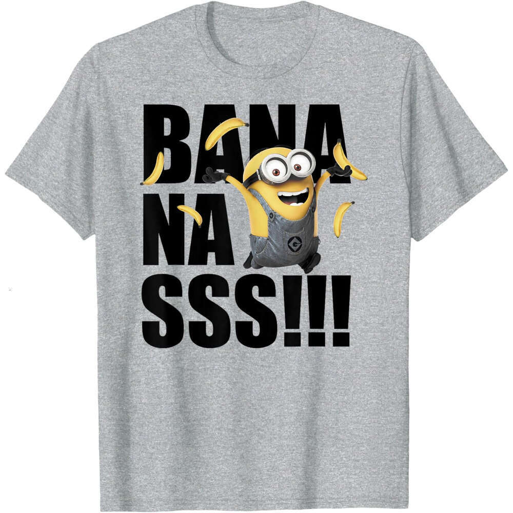Summer T shirts Mens Womens Lovely Cute Minions Dave Goes Bananas Graphic T-Shirt short clothes tops cartoon tees tshirt Free shipping