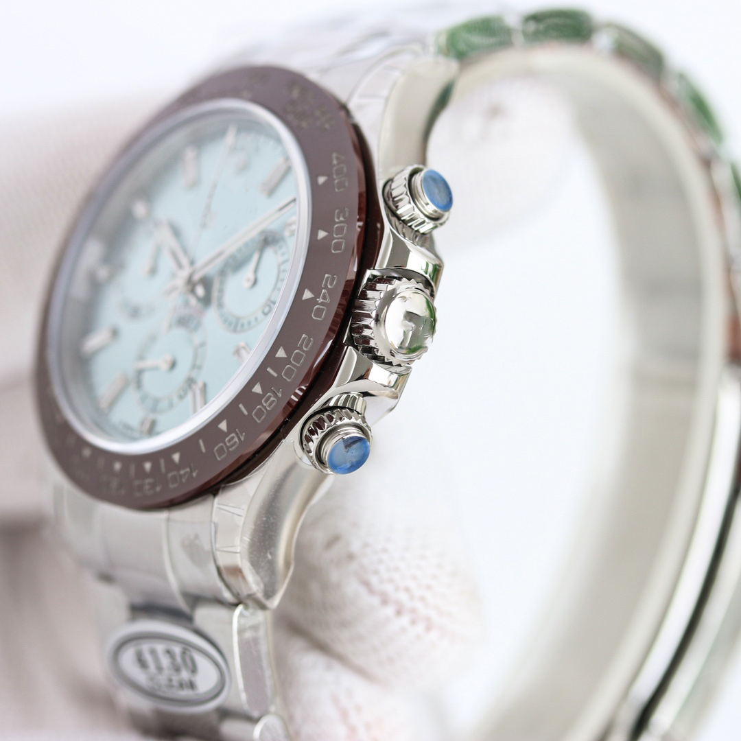 Designer for Men 4130 Movement Watches 40mm Chronograph Watch Sapphire Crystal Ceramic Bezel 904L Stainless Steel Montre de Luxe Clean Factory