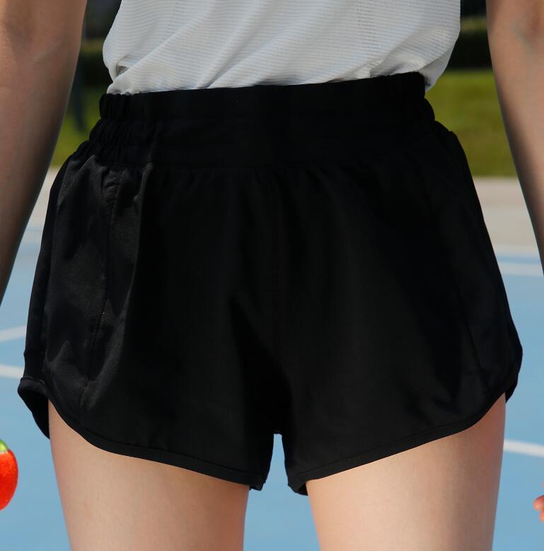 Kids Yoga Shorts Outfits Pants High Waist Sportswear Lined Fitness Wear Short Pants Girls Running Elastic