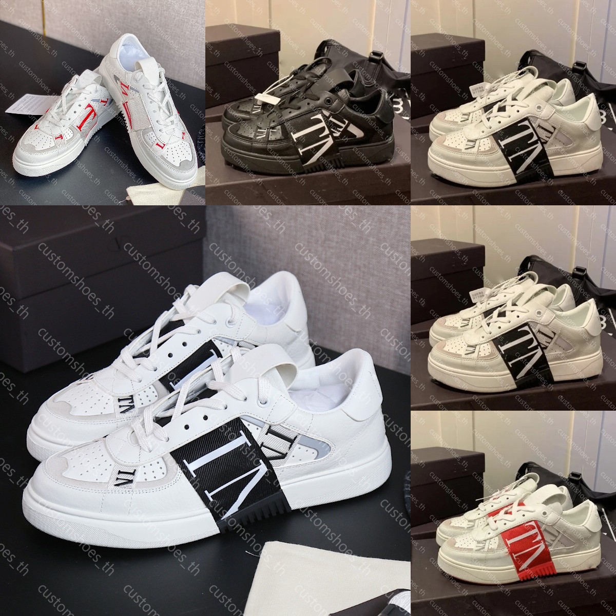 Designer Sneakers Fashion Low-Top Calfskin Shoe Fabric Sneaker Lace up Trainer Mens Sneaker Luxury Women Breathable Comfortable Running Shoe 35-44