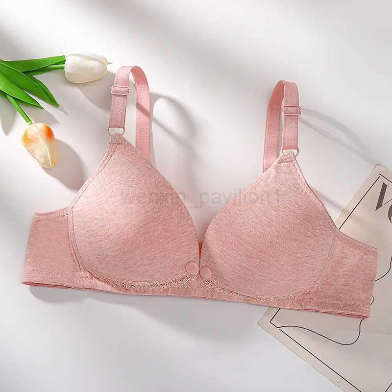 Boneless Nursing Bra Maternity Bra Maternity Clothing Pure Cotton Prevent Sagging Breastfeeding Women Nursing UnderwearXJ240724