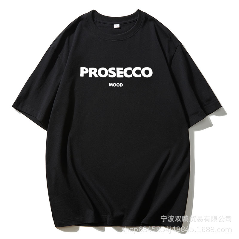 free shipping2024 American Letter Printed T-shirt Women's Pure Cotton Round Neck Loose Short Sleeved Top INS Style