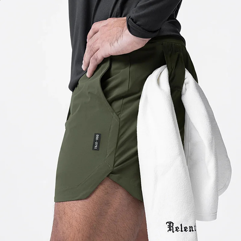 Mens summer gym shorts loose and quick drying mens outdoor leisure running sports fitness jogging basketball 240723