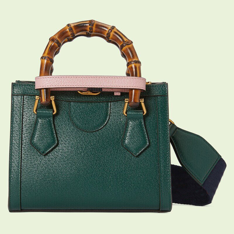 Handbag Women's Shoulder Bag Made of Genuine Leather Material, Bamboo Handle, Magnet Buckle Opening and Closing Method, Super Large Capacity