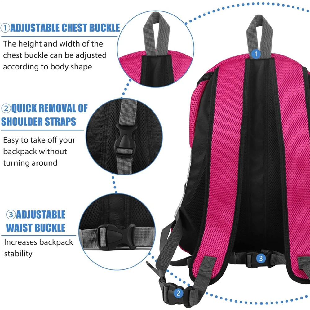 Dog Pet Backpack Travel Bag Front Pack Breathable Adjustable with Safety Reflective Strips for Hiking Outdoor Cats 240724 - view 6