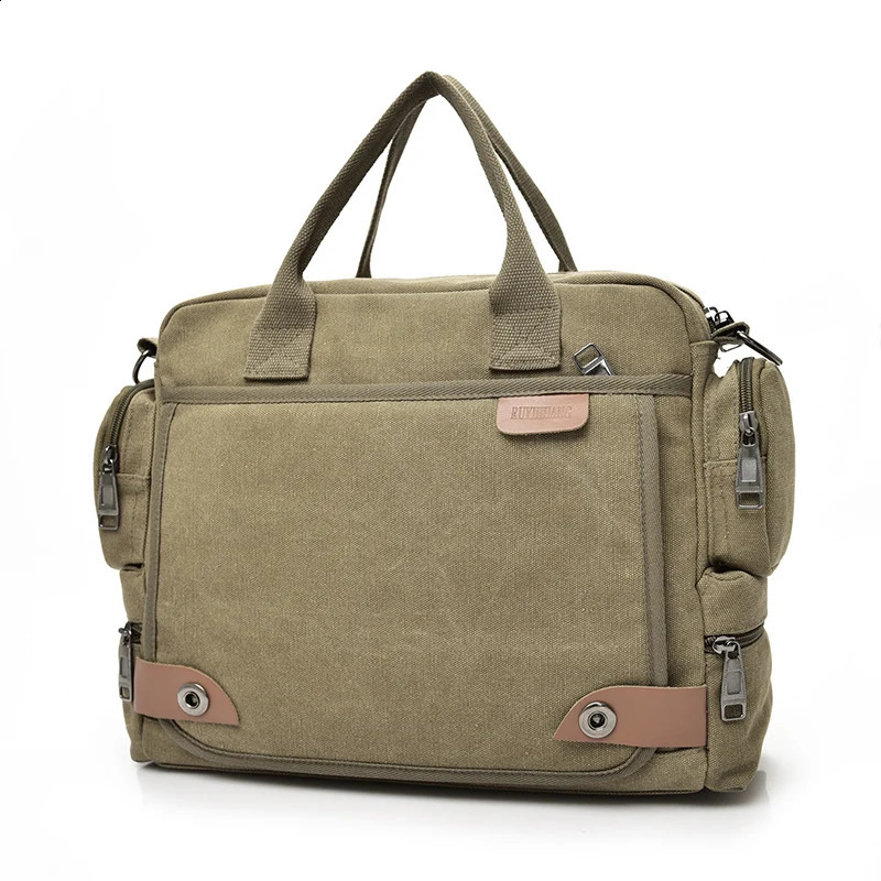 Mens cross bag mens canvas shoulder messenger travel handbag 240808