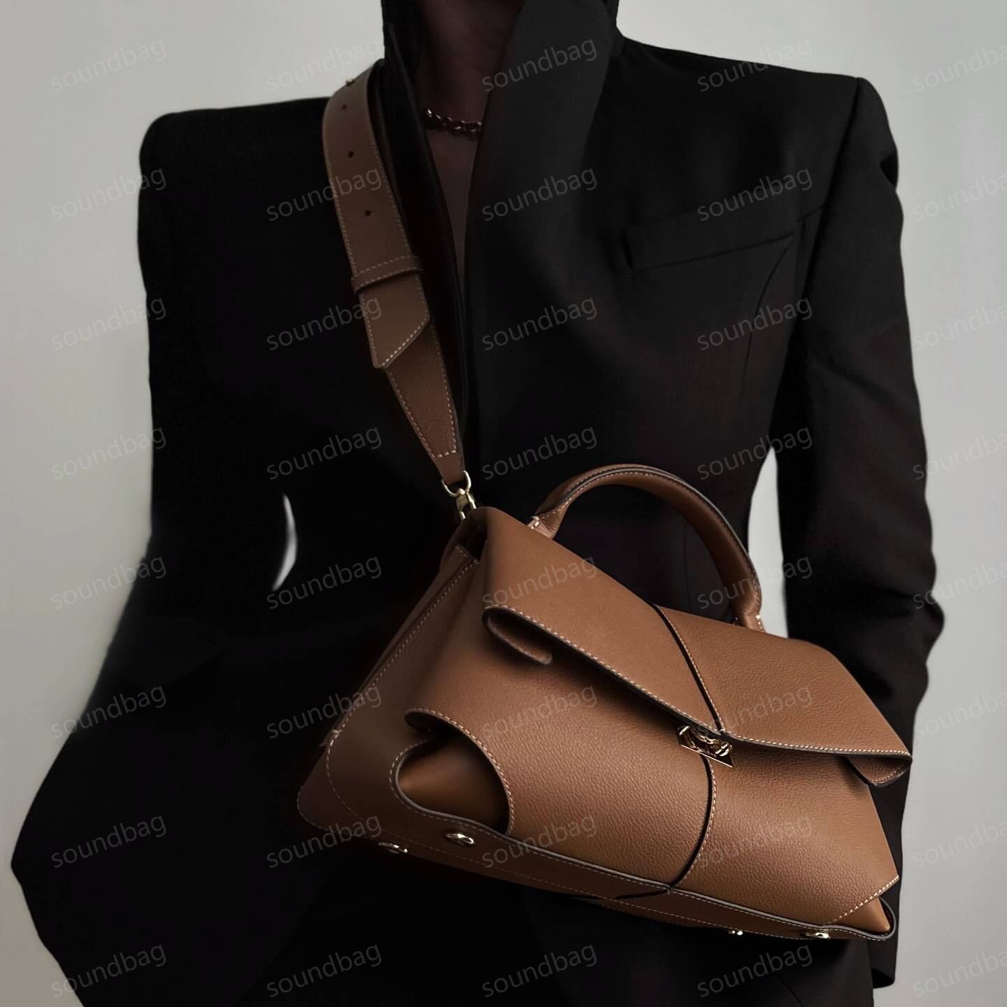 Italy leather Premium Cowhide Paris PoL MOKKI Bag - New Season French Niche , Women Genuine Leather Tote Crossbody Beri Numero Cyme Handbag Designer