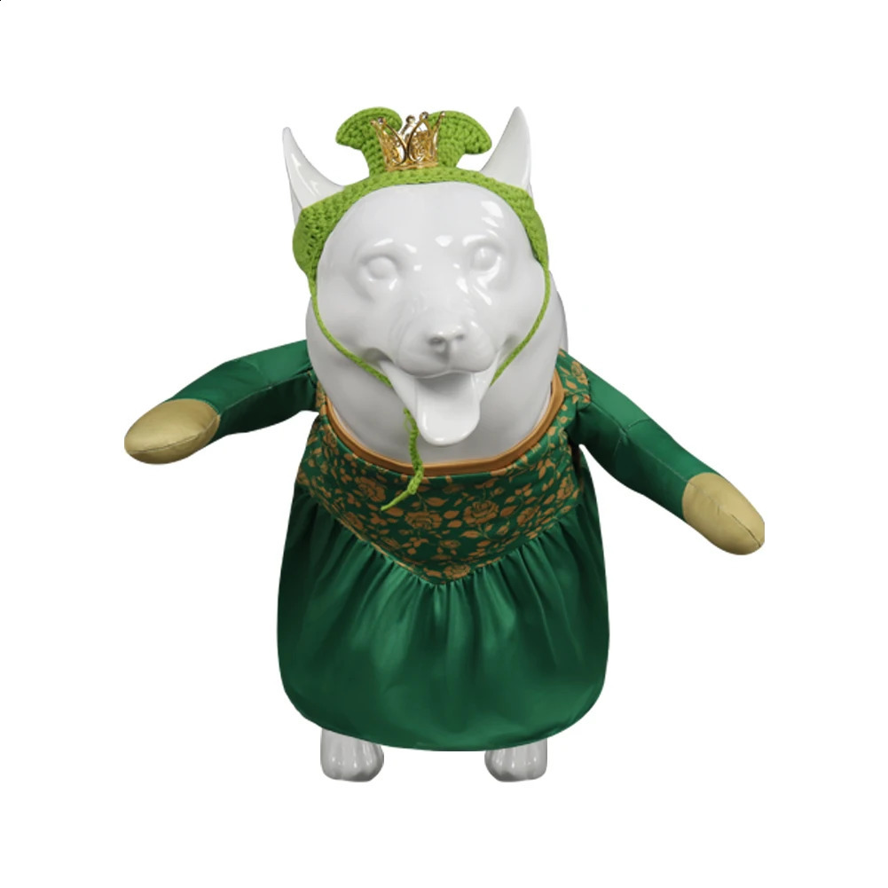Shrek Cosplay Fiona Dog Clothes Costume Pet Dogs Clothing Outfits Halloween Carnival Party Prop For Pet Cat Dog Clothes 240723