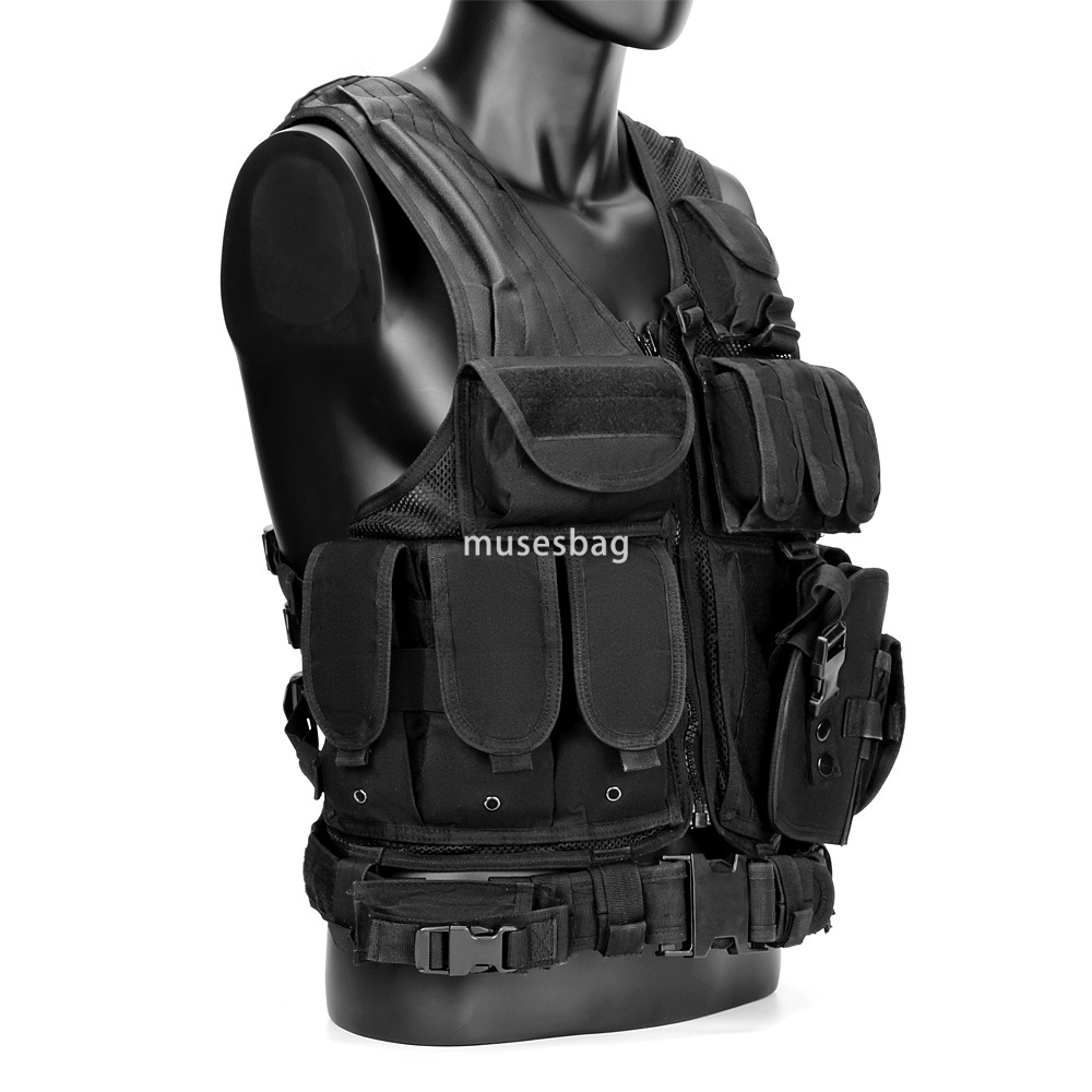 Outdoor equipment tactical vest vest mesh stab resistant vest breathable military fan protective equipment manufacturers wholesale