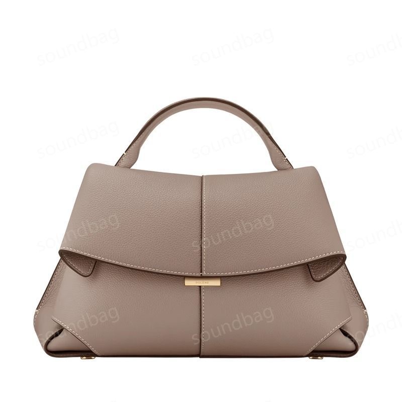 Italy leather Premium Cowhide Paris PoL MOKKI Bag - New Season French Niche , Women Genuine Leather Tote Crossbody Beri Numero Cyme Handbag Designer