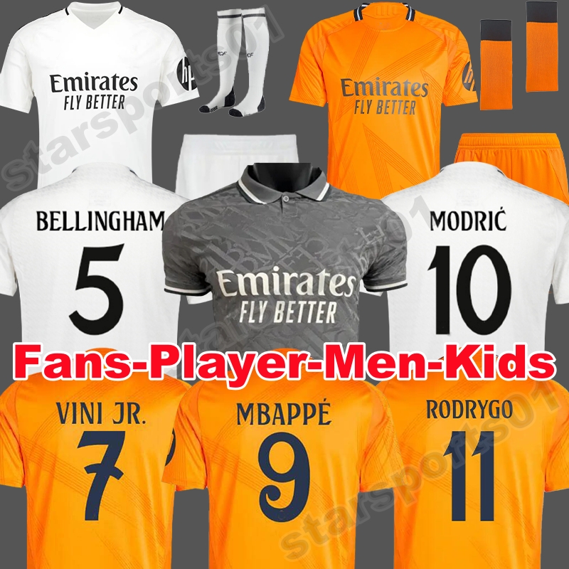 24 25 MBAPPE BELLINGHAM soccer Jerseys reAL MaDRIdS 2024 2025 VINI JR CAMAVINGA RODRYGO RUDIGER MODRIC KROOS TCHOUAMENI VALVERDE MEN KIDS shirt uniforms