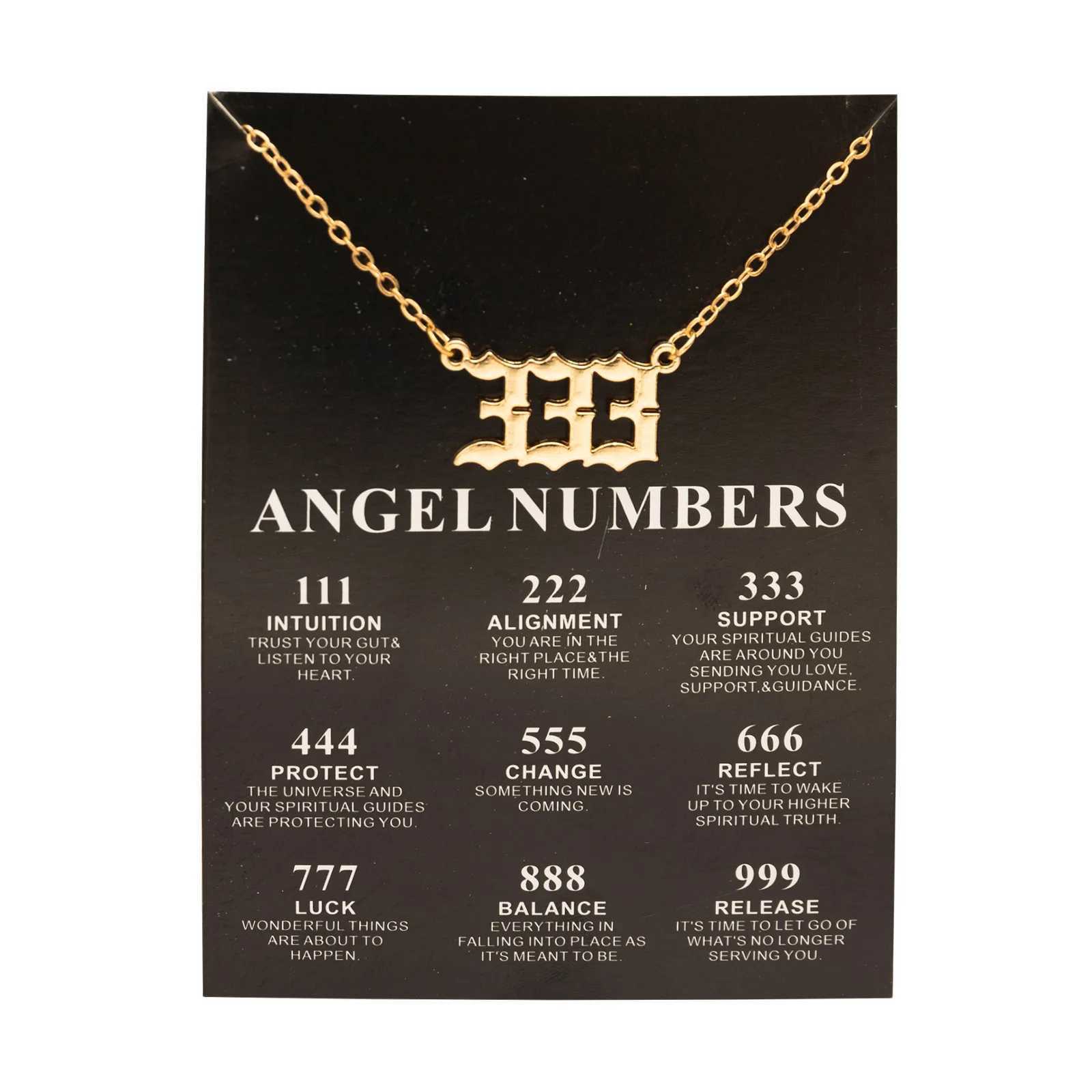 New Tren Fashion Alloy Gold Color Lucky Angel Numbers 777 Pendant Necklace for Women Girl Gift Birthday Jewelry Dropship W250616
