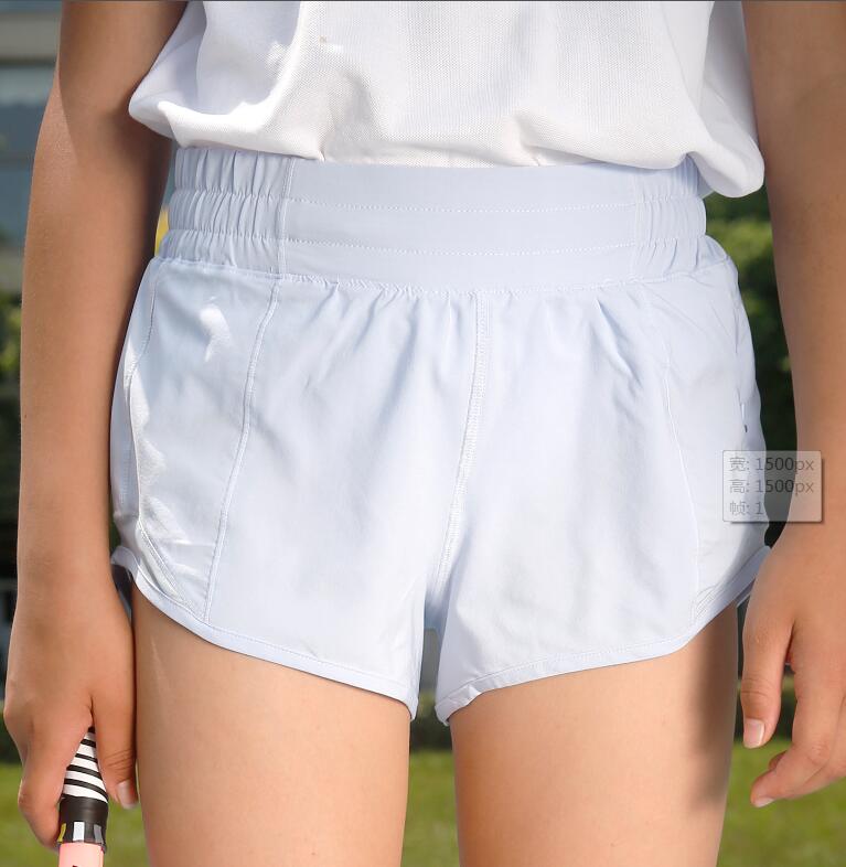 Kids Yoga Shorts Outfits Pants High Waist Sportswear Lined Fitness Wear Short Pants Girls Running Elastic