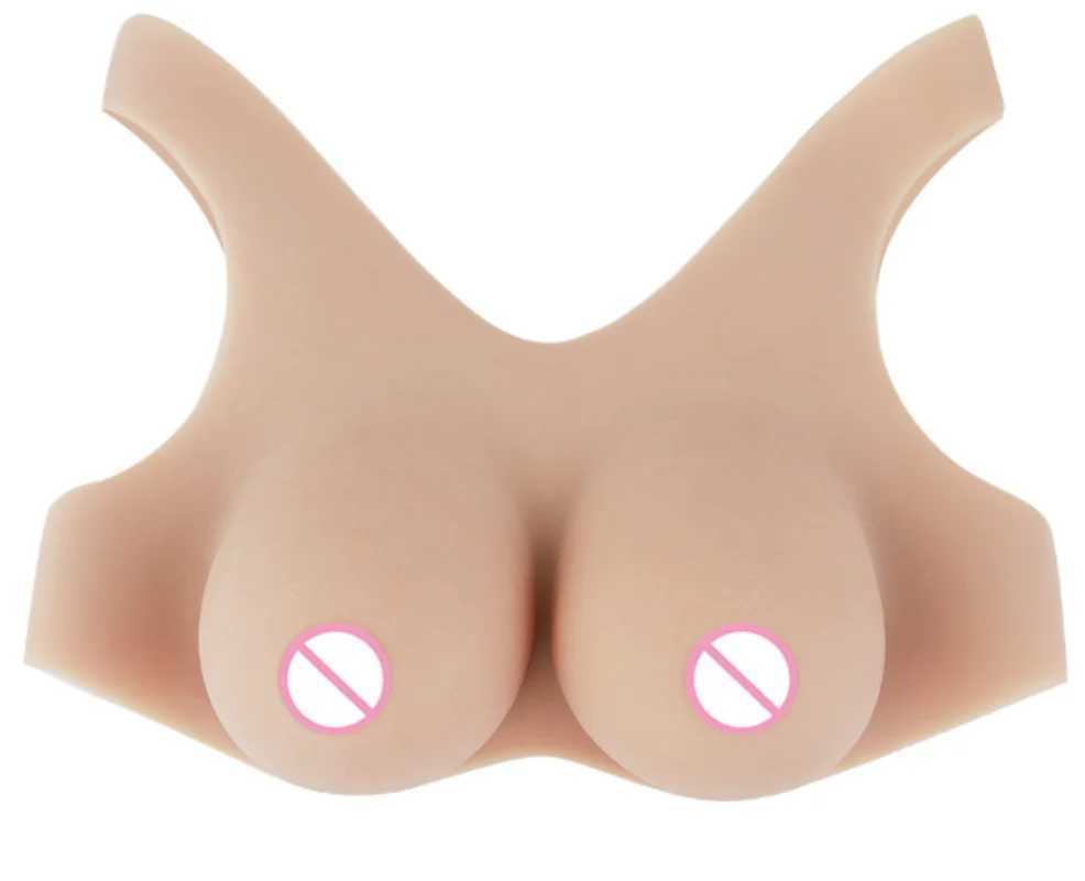 Breast Form Upgraded Version WPBT Cosplay Fake Breasts Pseudonym Large Silicone Simulation Drag Queen for Crossdresser Transgender Q240723