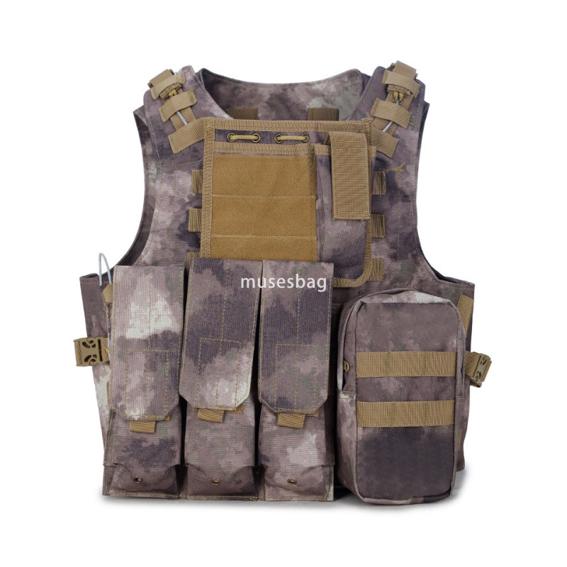 Amphibious tactical vest cs field camouflage vest armor outdoor combat vest equipment wholesale
