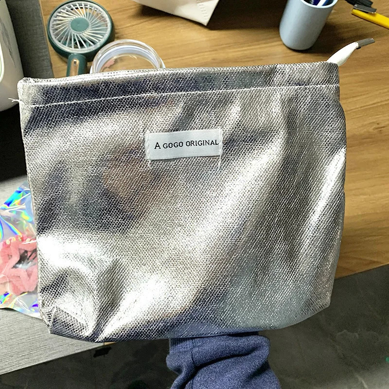 Large Capacity Women Makeup Bag Ladies Travel Cosmetic Toiletries Storage Pouch Handbag Fashion Portable Brilliant Make Up Bags 240729