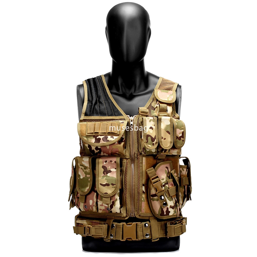 Outdoor equipment tactical vest vest mesh stab resistant vest breathable military fan protective equipment manufacturers wholesale