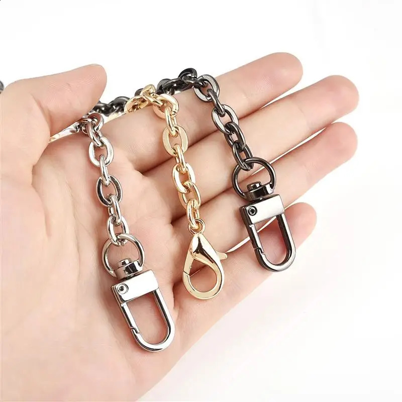 100/120CM Metal Bag Chain For Women Shoulder Bag Chain Bag Chain Gold Silver Strap Crossbody Bag Parts Belt Chain 240723