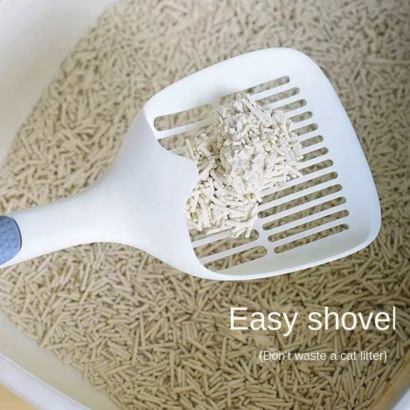 Cat Litter Scoop Plastic Cat Litter Shovel With Base Self Cleaning Cat Litter Shovel Kitten Toilet Clean Tools Pet Poop Shovel 240723