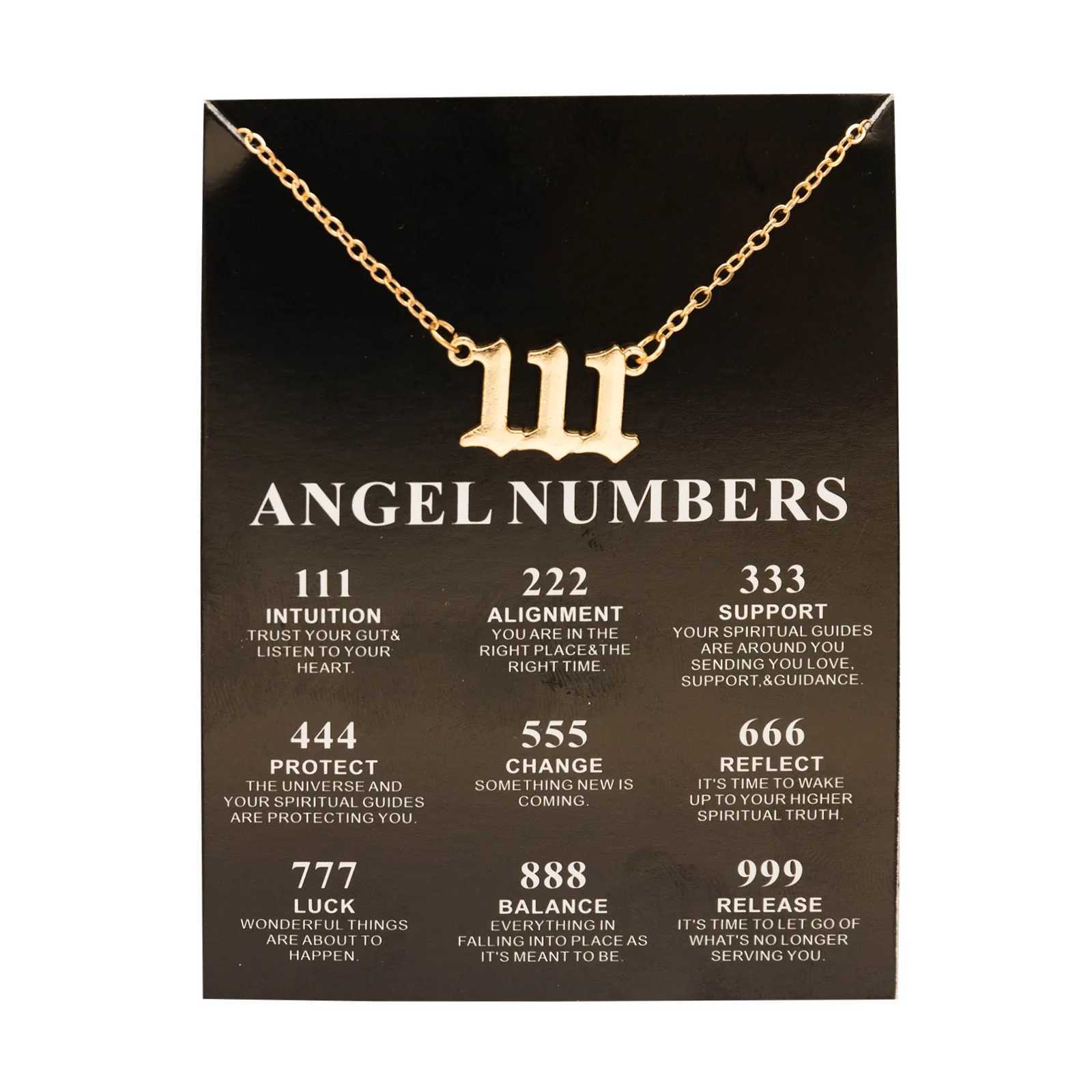 New Tren Fashion Alloy Gold Color Lucky Angel Numbers 777 Pendant Necklace for Women Girl Gift Birthday Jewelry Dropship W250616