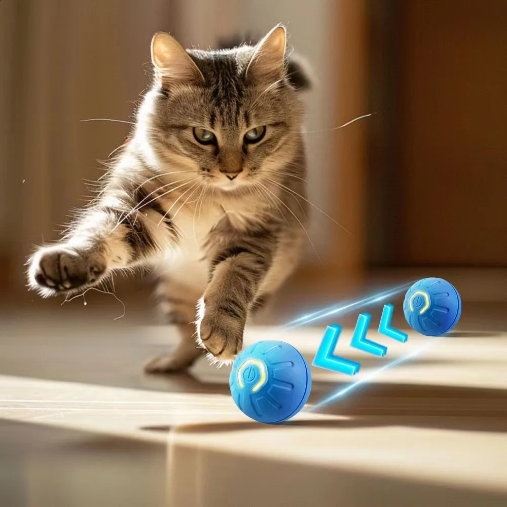 Dog Toys Intelligent Gravity Jump Ball Rechargeable BiteResistant Rolling Cat And Interactive Pet 240722
