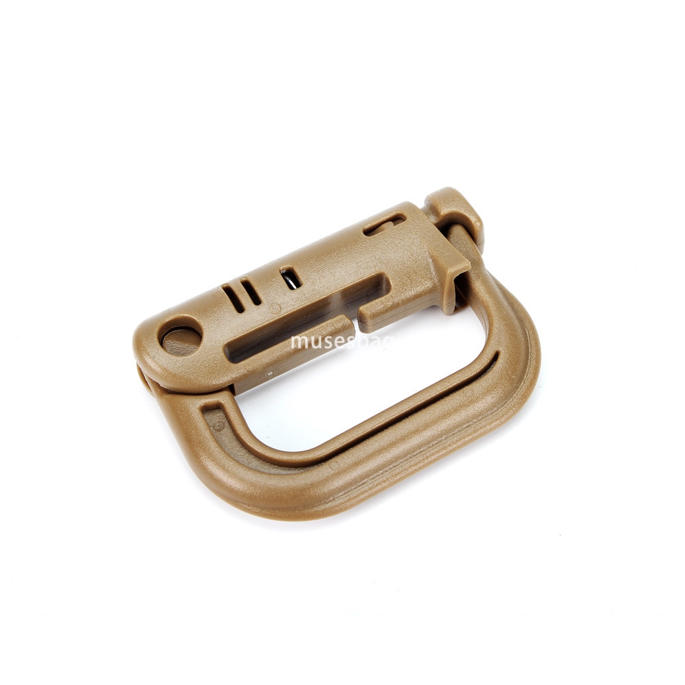 Wholesale luggage accessories plastic D-shaped switch lock outdoor plastic buckle