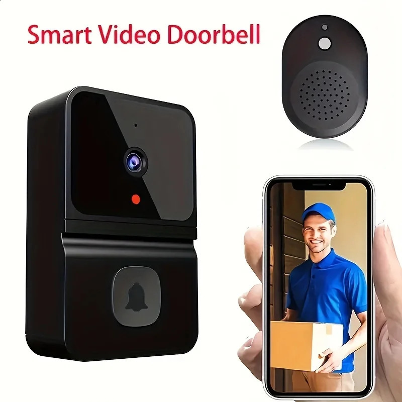 T23 intelligent visual doorbell two-way intercom night vision remote monitoring security system Wifi video doorbell 240716