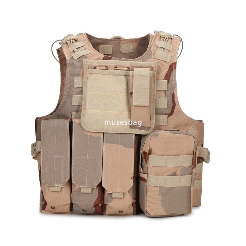 Amphibious tactical vest cs field camouflage vest armor outdoor combat vest equipment wholesale