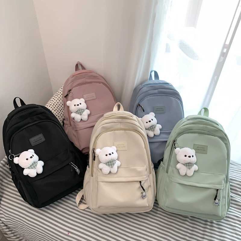 New Female Fashion Men High Capacity Waterproof College Backpack Trendy Women Laptop School Bags Cute Girl Travel Book Bag Cool W250812