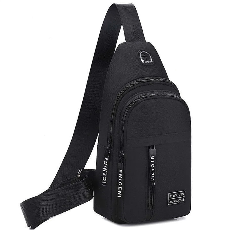Men Shoulder Bags Chest Bag Multifuncional Crossbody Travel Sling 240723