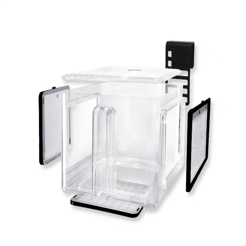 Aquarium Acrylic Fish Tank Breeder Box Isolation Box Detachable Fishbowl Ornamental Incubation Spawning Room Pneumatic Breeding 240723