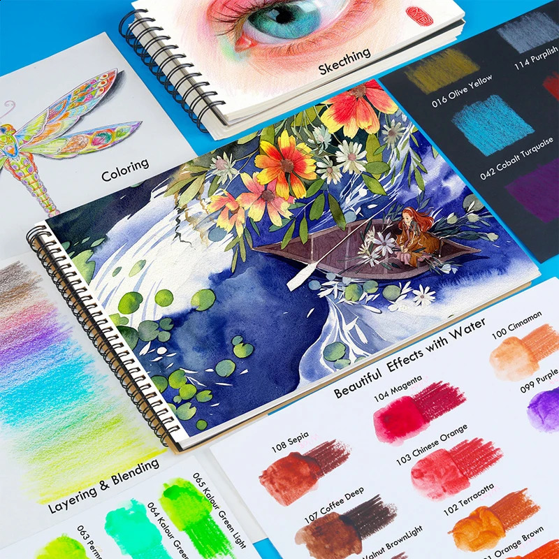 KALOUR Color Pencil Set 5072120 Acid Free and Non Toxic Circuit Breaker Pen Tip Painting Tool Artist Art Supplies 240722