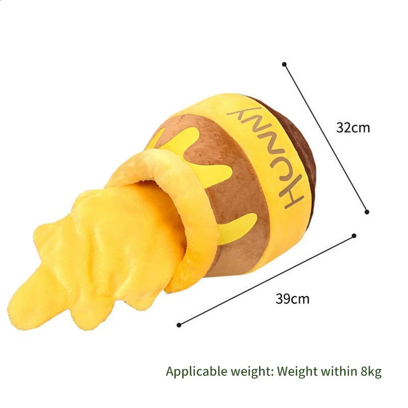 Cat Bed House Removable Plush Mat Cats Puppy Four Seasons Cushion Basket Honey Jar Shape hine Washable Pet Accessories