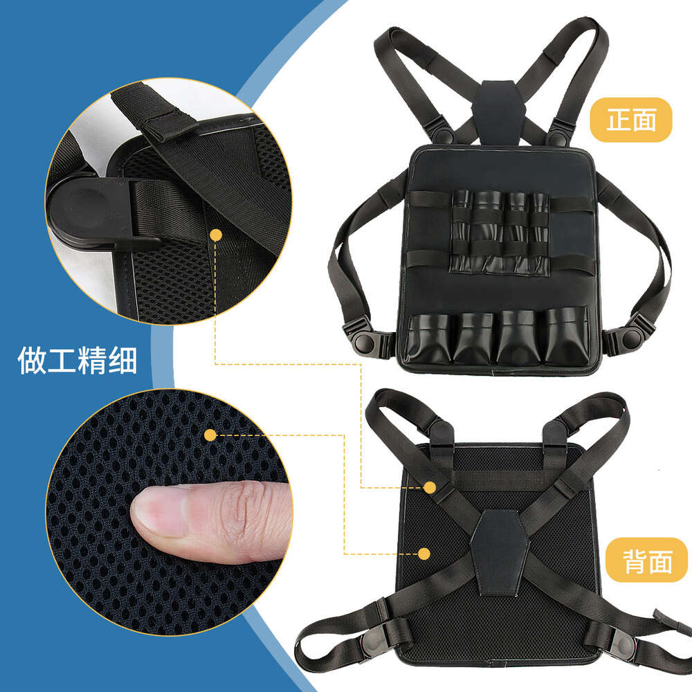 electric push shear storage Hairdressing multifunctional tool kit Hairstylist shoulder strap chest Scissors comb bag men Home goods are essential for 