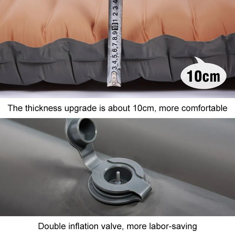 Ultralight Selfinflating Air Mattress Thicken Sleeping Pad Splicing Inflatable Bed Beach Picnic Mat Camping Tent Cushion 240716