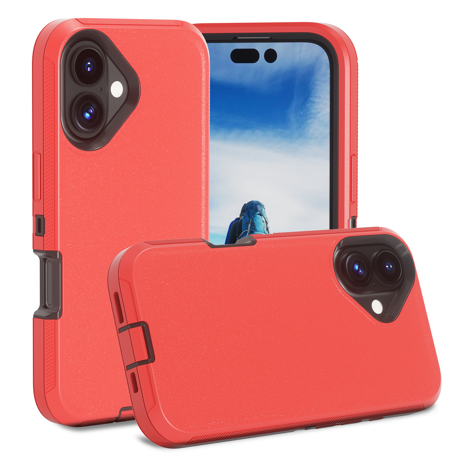 Defender Heavy Duty Shockproof Phone Cases for iPhone 16 16E 15 14 13 12 11 Pro Max Mini XR XS X SE2 SE3 8 7 High Quality 3 in 1 Full Body Protection 