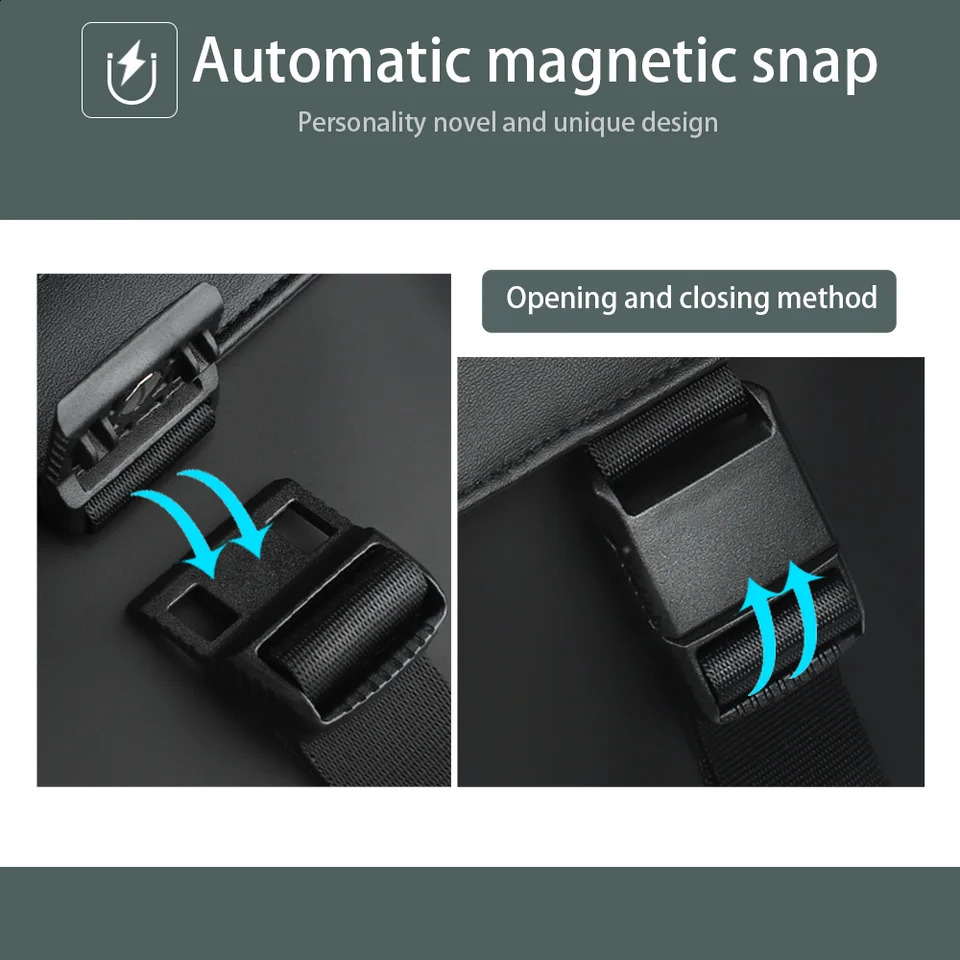 HcanKcan Mens Crossbody Bag Men Waterproof Light weight Shoulder Phone Bicycle Sling Man Messenger for Mini Ipad 240723