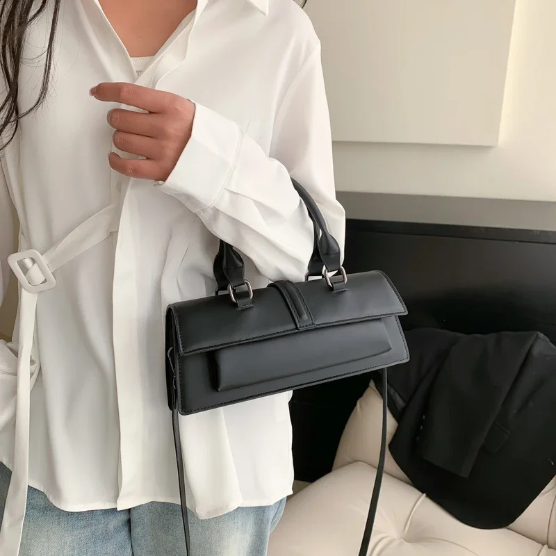 PU Leather Solid Womens Crossbody Bags Ladies Bags on Sale 2024 High Quality Fashion Zipper Locomotive Style Bolsas Femininas 240729